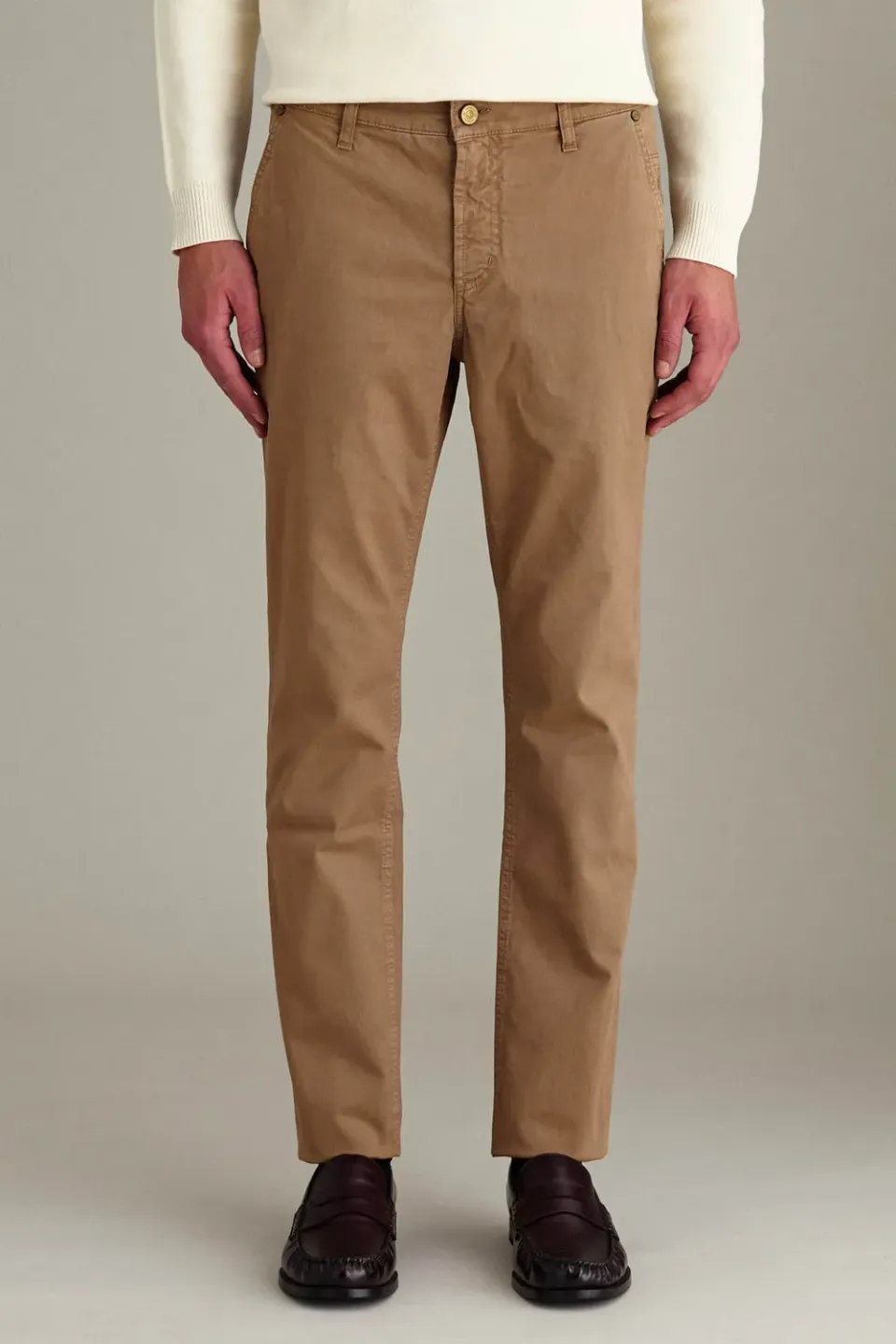 Jeckerson Julius Chino Hose Beige Slim Fit Stretch