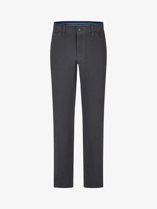 Club of Comfort Marvin 8214 Herrenhose dunkelgrau Stretch