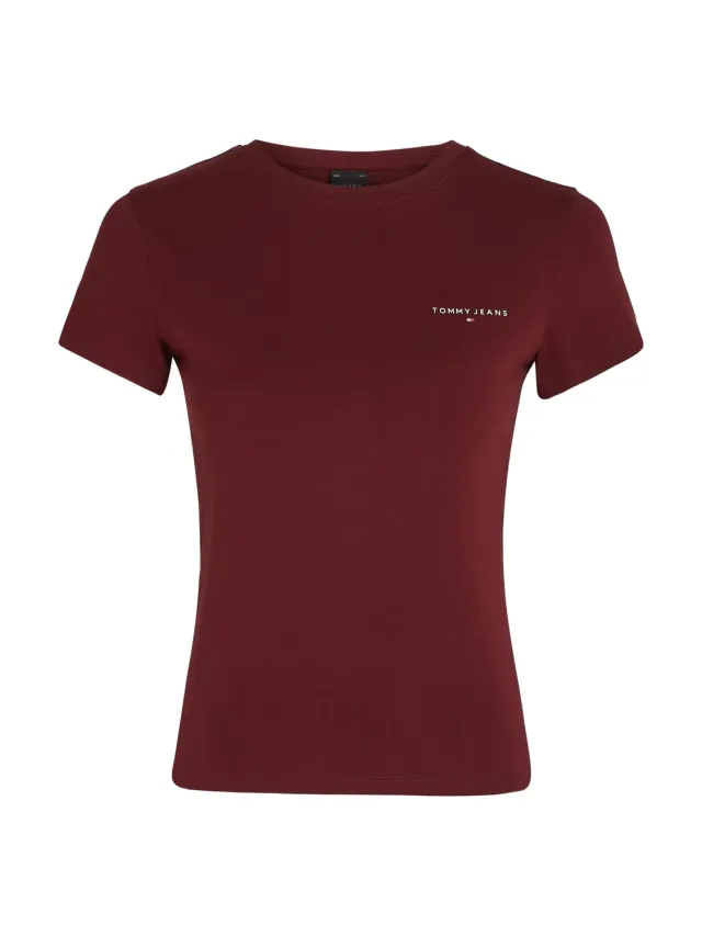 Tommy Jeans Linear Slim Fit Damen T-Shirt XS Kurzarm