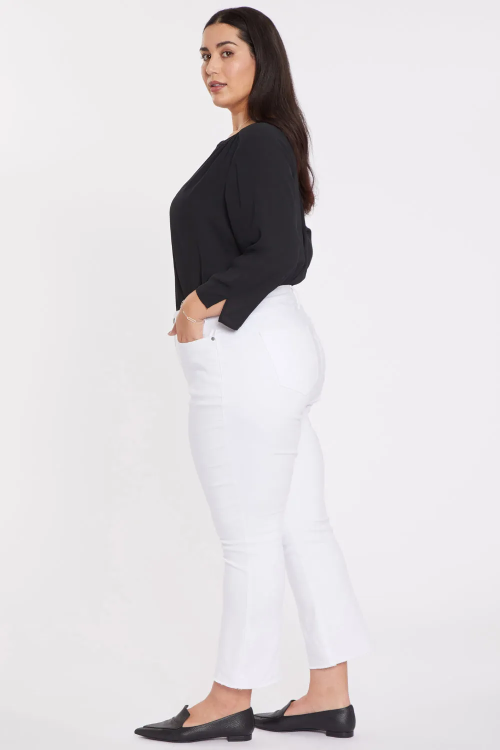 NYDJ Slim Bootcut Ankle Jeans Optic White Plus Kühl