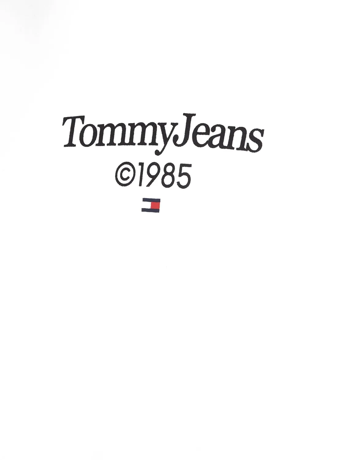 Tommy Jeans Herren Hoodie mit Kapuze Weiß Baumwolle