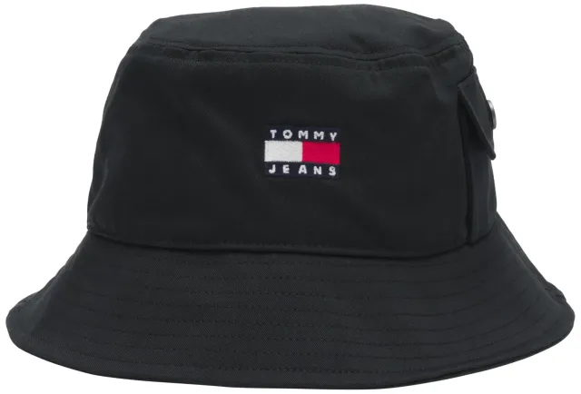 Tommy Jeans Heritage Bucket Hat Fischerhut schwarz Einheitsgröße