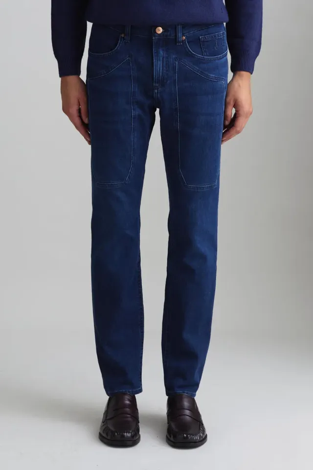 Jeckerson John Toppa Jeans Slim Fit Mittelblau Denim