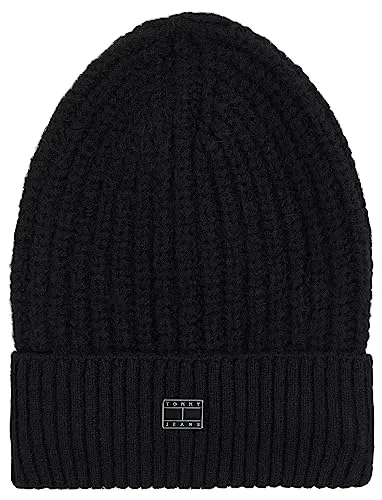 Tommy Jeans AW0AW15462 Beanie Schwarz