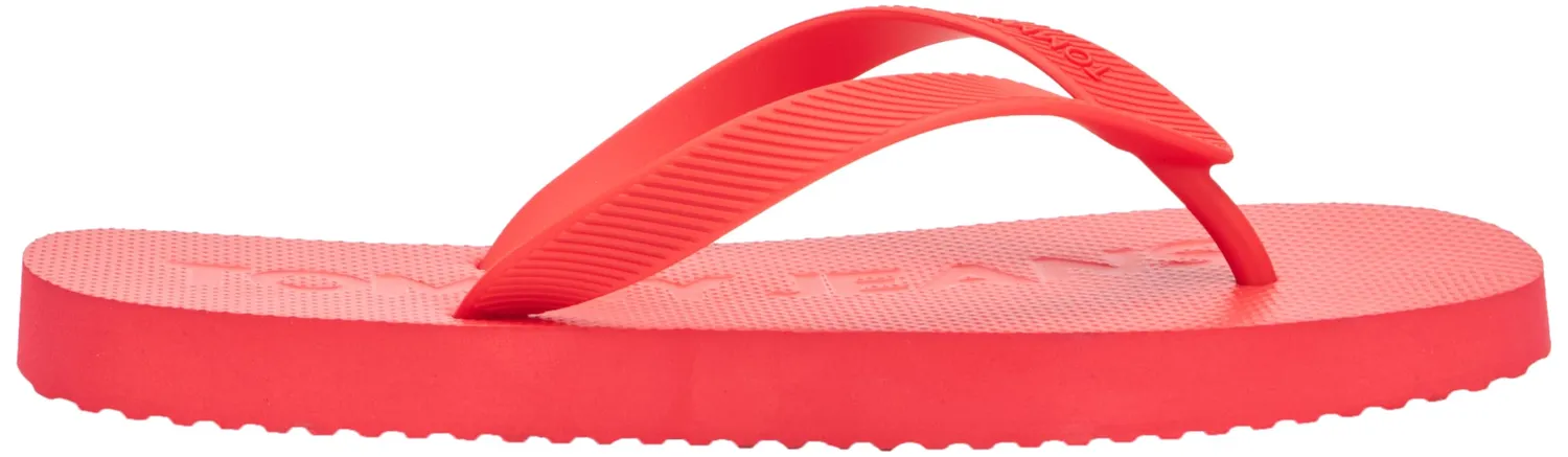 Tommy Jeans Herren Flip Flops Zehentrenner rot