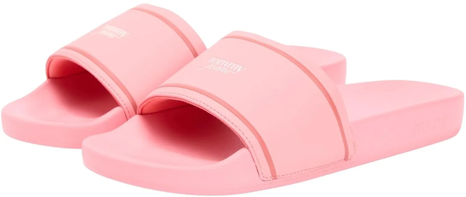 Tommy Jeans Badeschuhe Damen Rosa 36 Logo