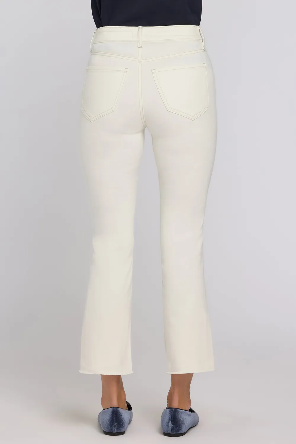 NYDJ Billie Petite Mini-Bootcut Jeans Vintage White