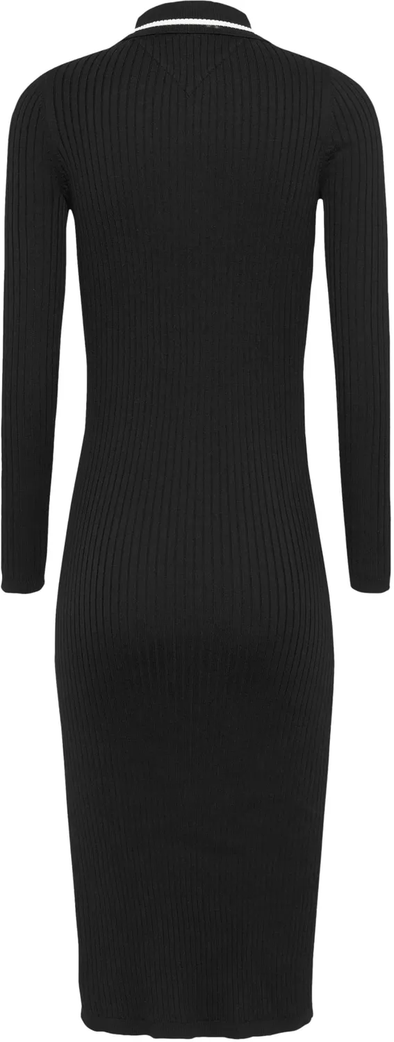 Tommy Jeans Polokleid Midi Kleid Größe M mit Schlitz