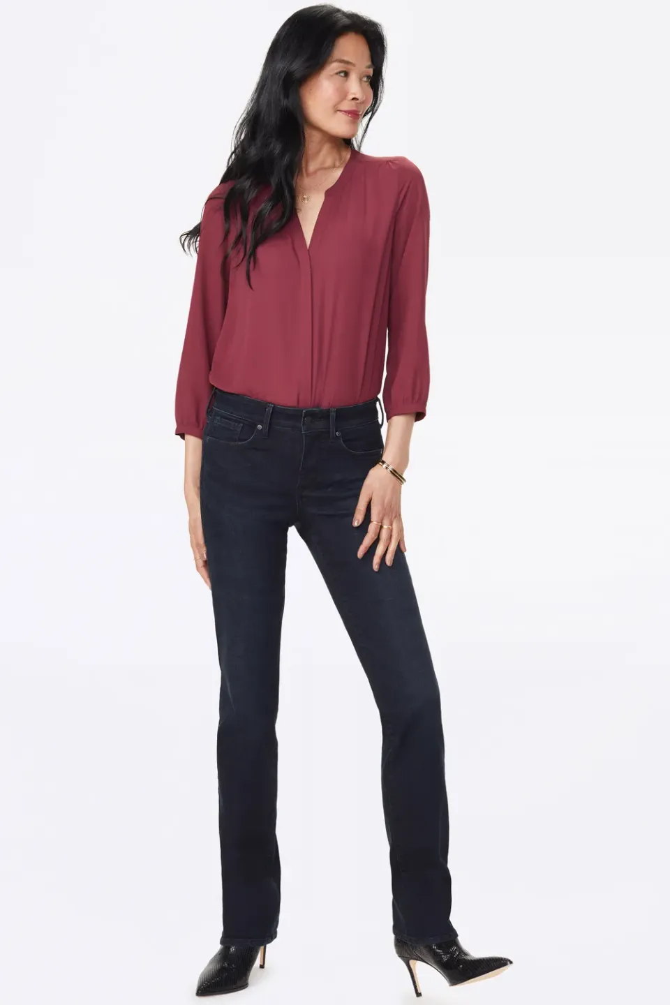 NYDJ Marilyn Straight Jeans Quentin Denim