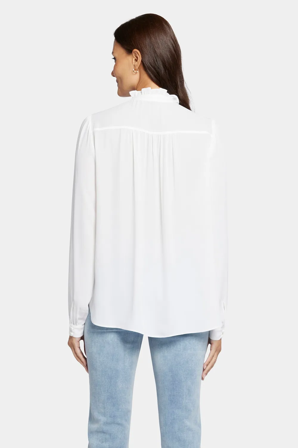 NYDJ Hannah Bluse Optic White Recycled