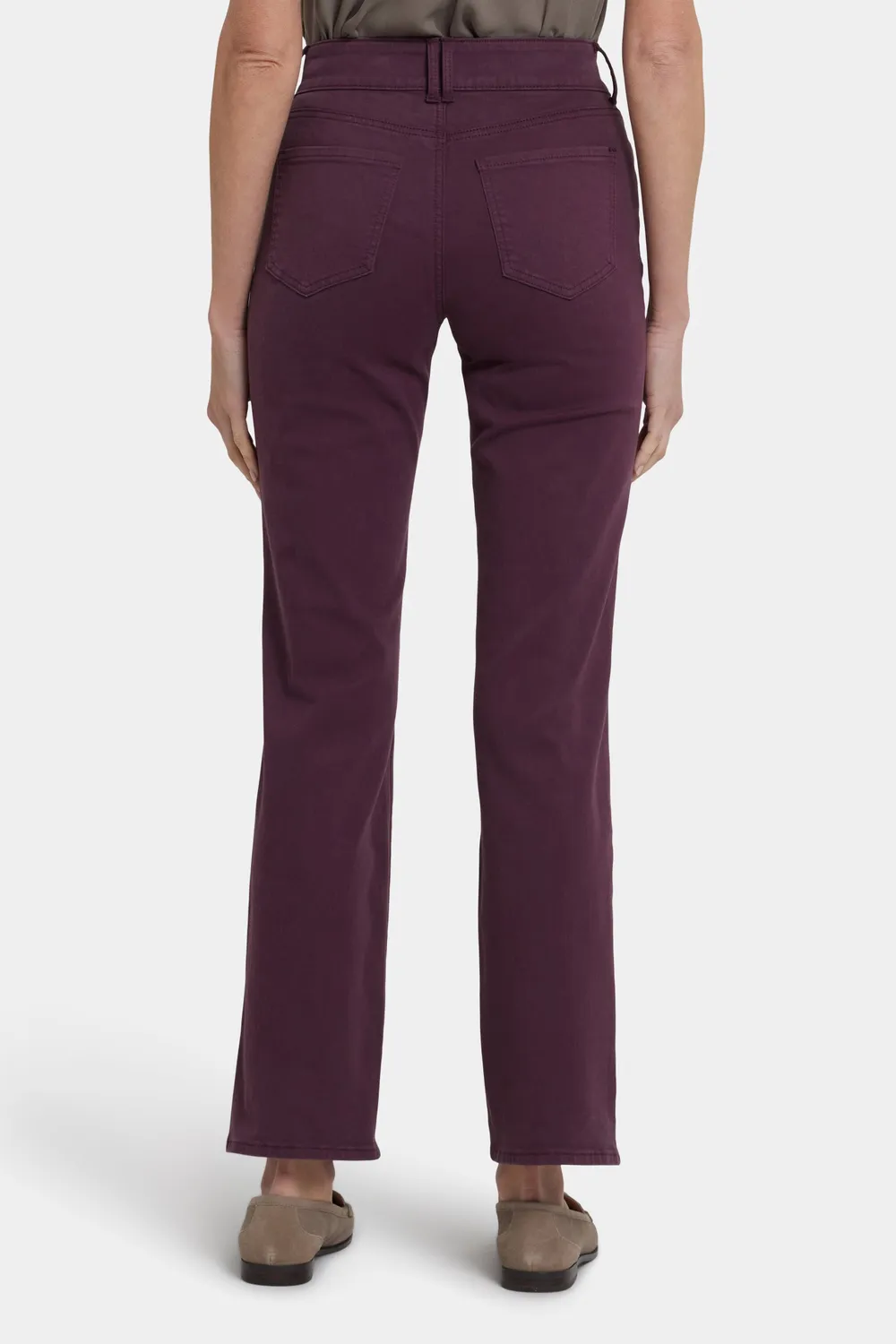 NYDJ Marilyn Straight Jeans Fig High Rise mit Weitbund
