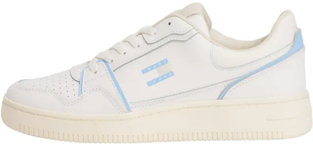 Tommy Jeans Cupsole Retro Basket Low Top Sneaker weiß