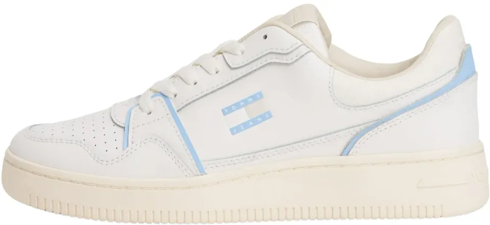 Tommy Jeans Cupsole Retro Basket Low Top Sneaker weiß
