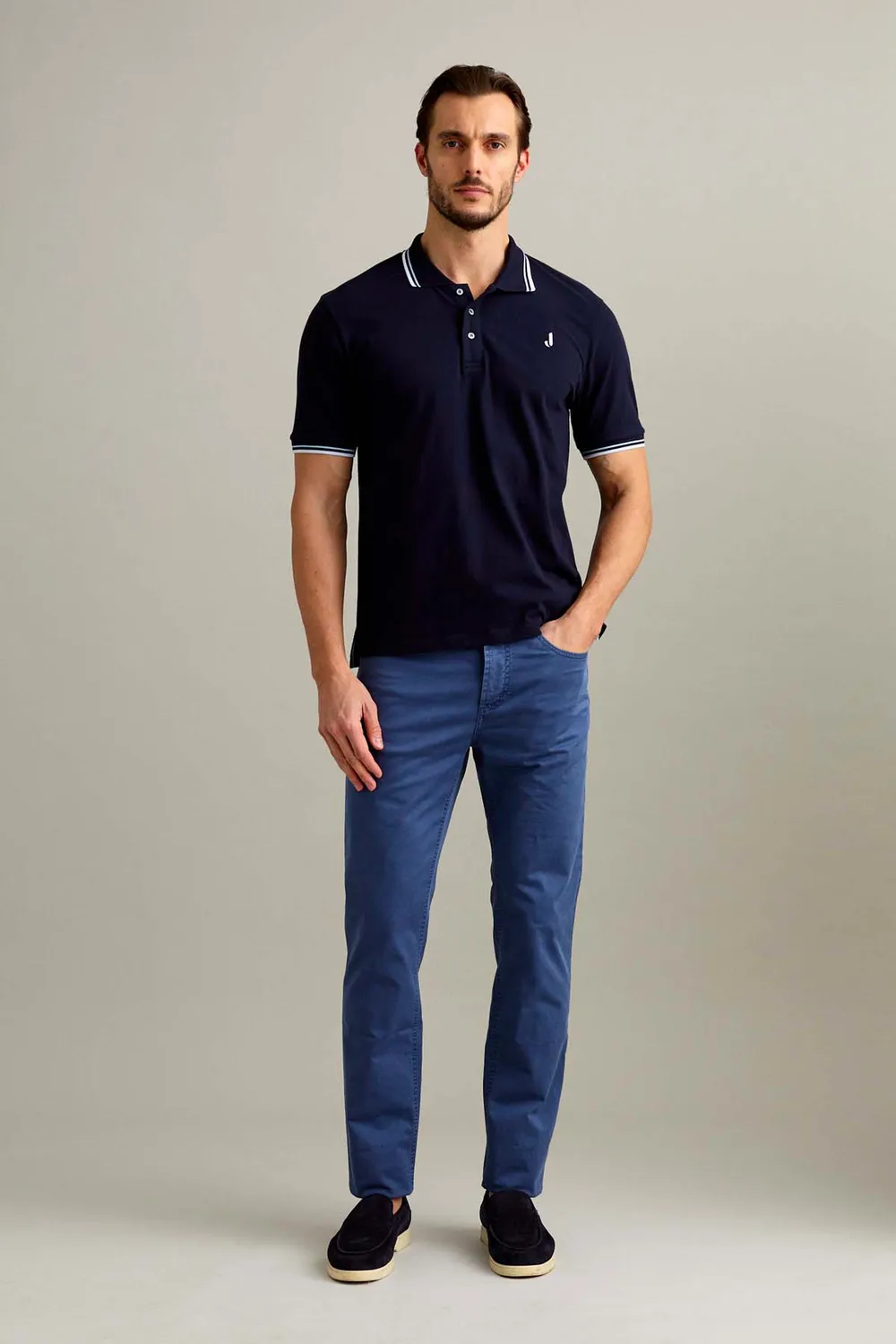 Jeckerson Jordan Hose Herren blau Slim Fit