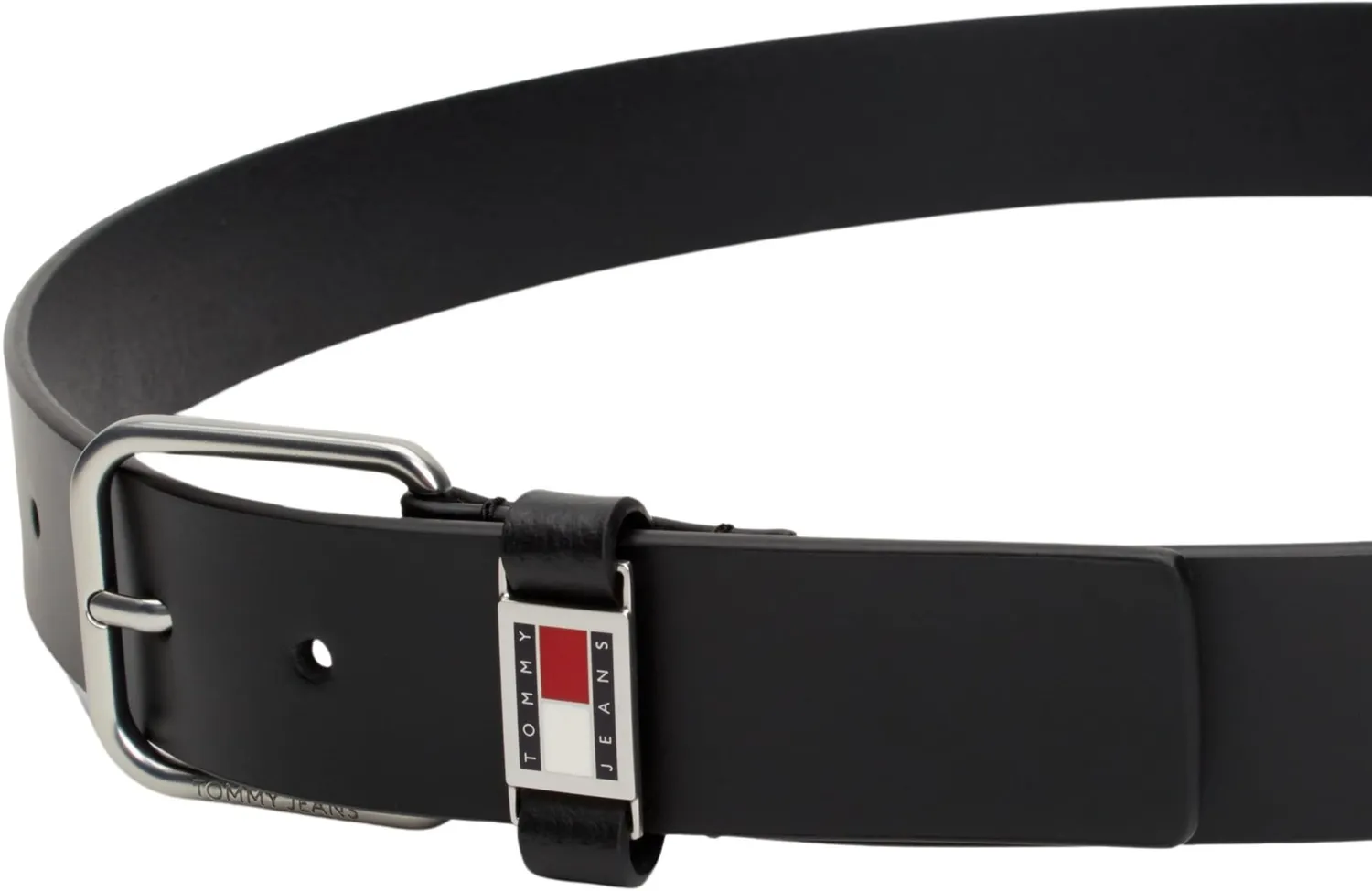 Tommy Jeans Scanton 3,5 cm Herren Gürtel Leder Schwarz
