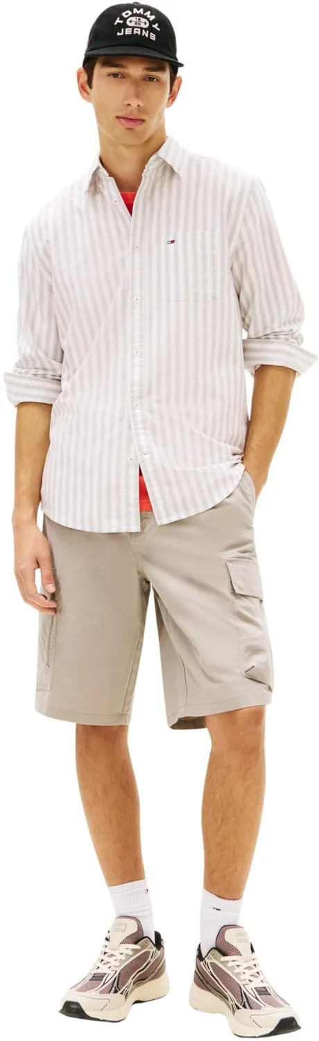 Tommy Jeans TJM Reg Stripe Oxford DM0DM22790 Hemd gestreift