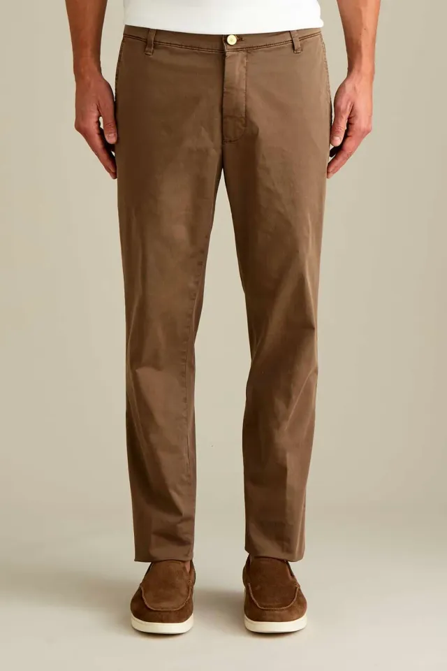Jeckerson Jack Chino Herren hellbraun Slim Fit