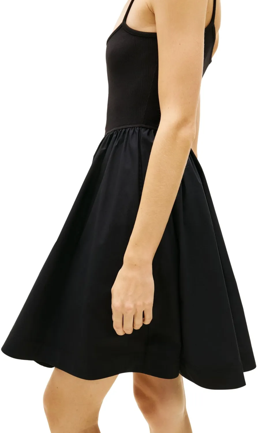 Tommy Jeans TJW Rib Poplin Mix Strappy Kleid Größe M