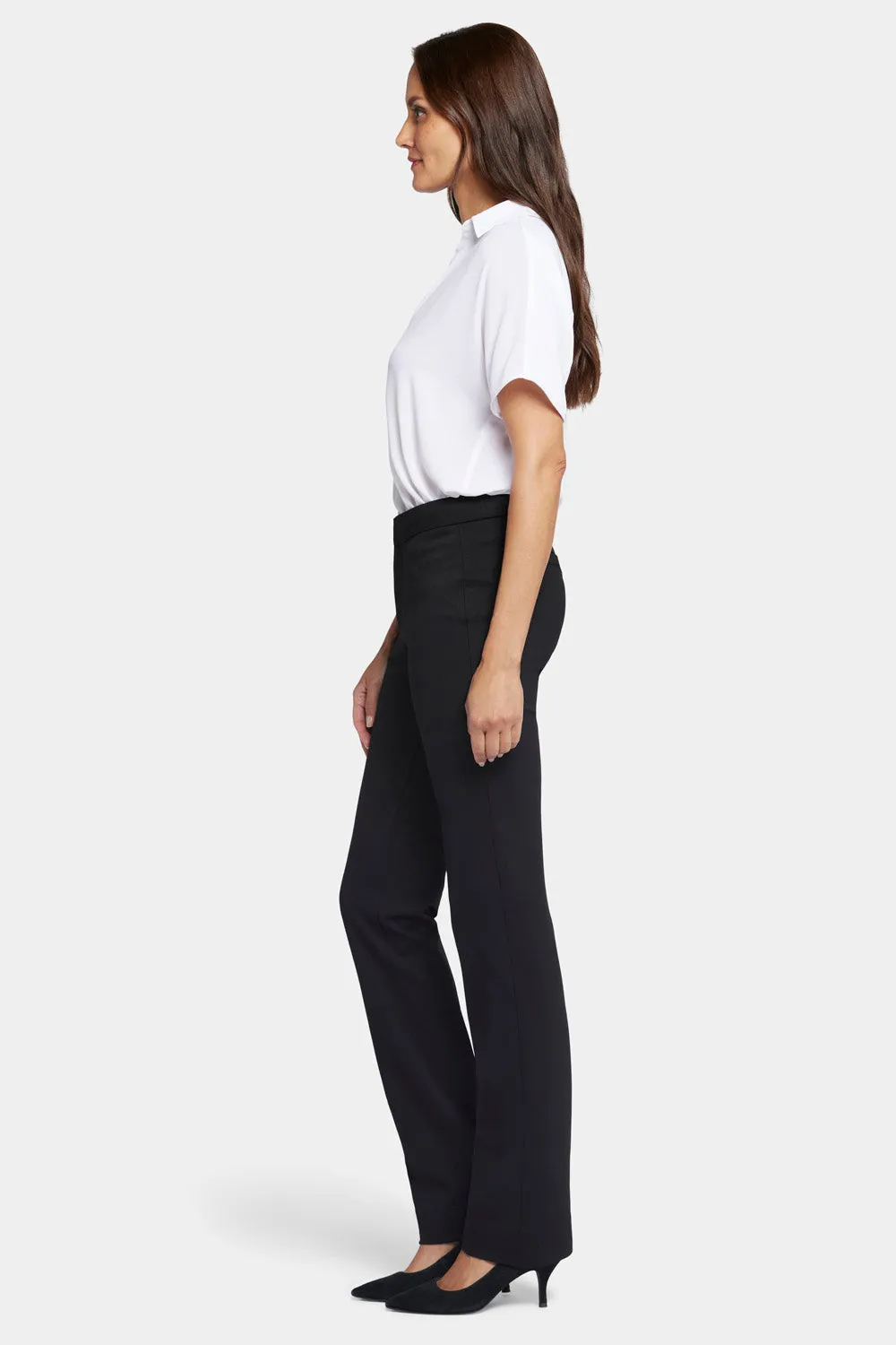 NYDJ Slim Trouser Hose Schwarz Ponte schlank