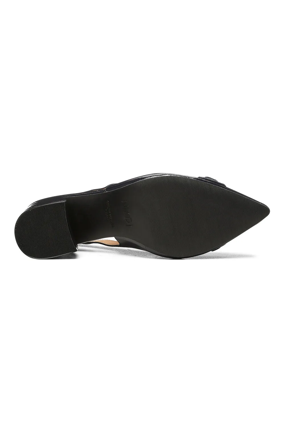 NYDJ Sanya Slingback Pumps Navy Blockabsatz Lack