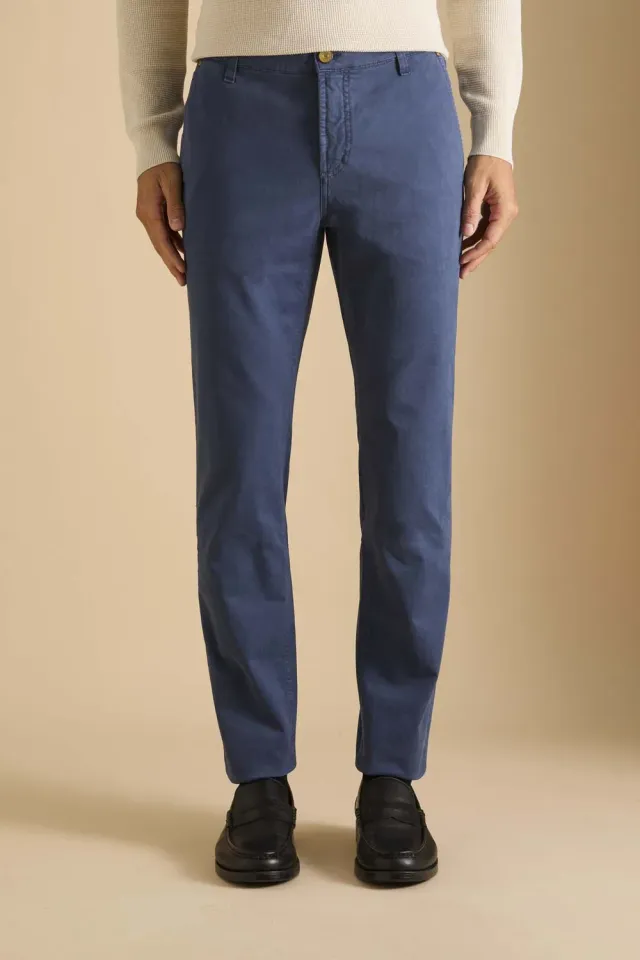 Jeckerson Julius Slim Fit Chino dunkelblau Gabardine