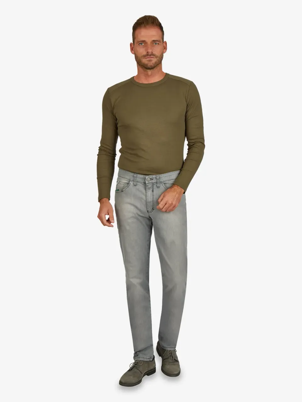 Club of Comfort Henry 6516 Jeans hellgrau Super Stretch