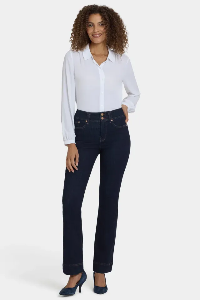 NYDJ Barbara Bootcut Jeans Magical Petite dunkelblau