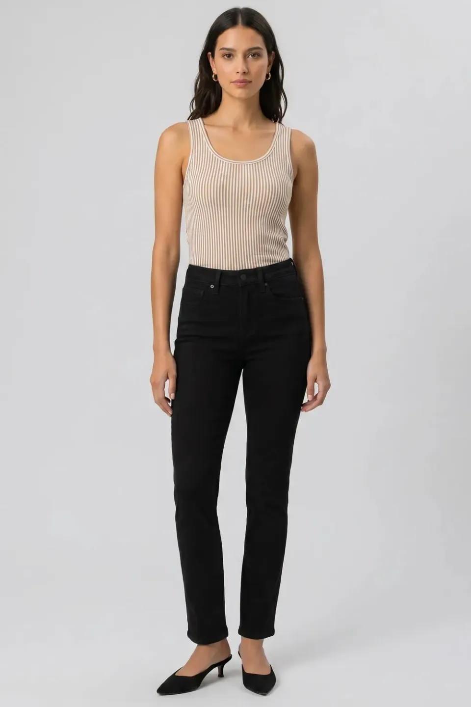 NYDJ Sheri Slim Schwarz Slim-Fit Jeans