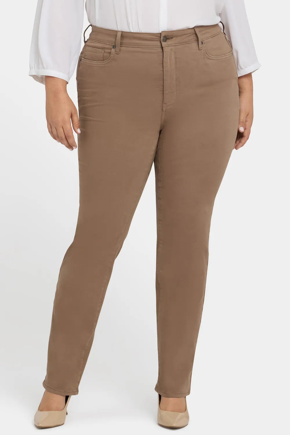 NYDJ Marilyn Straight Plus Jeans Elmwood
