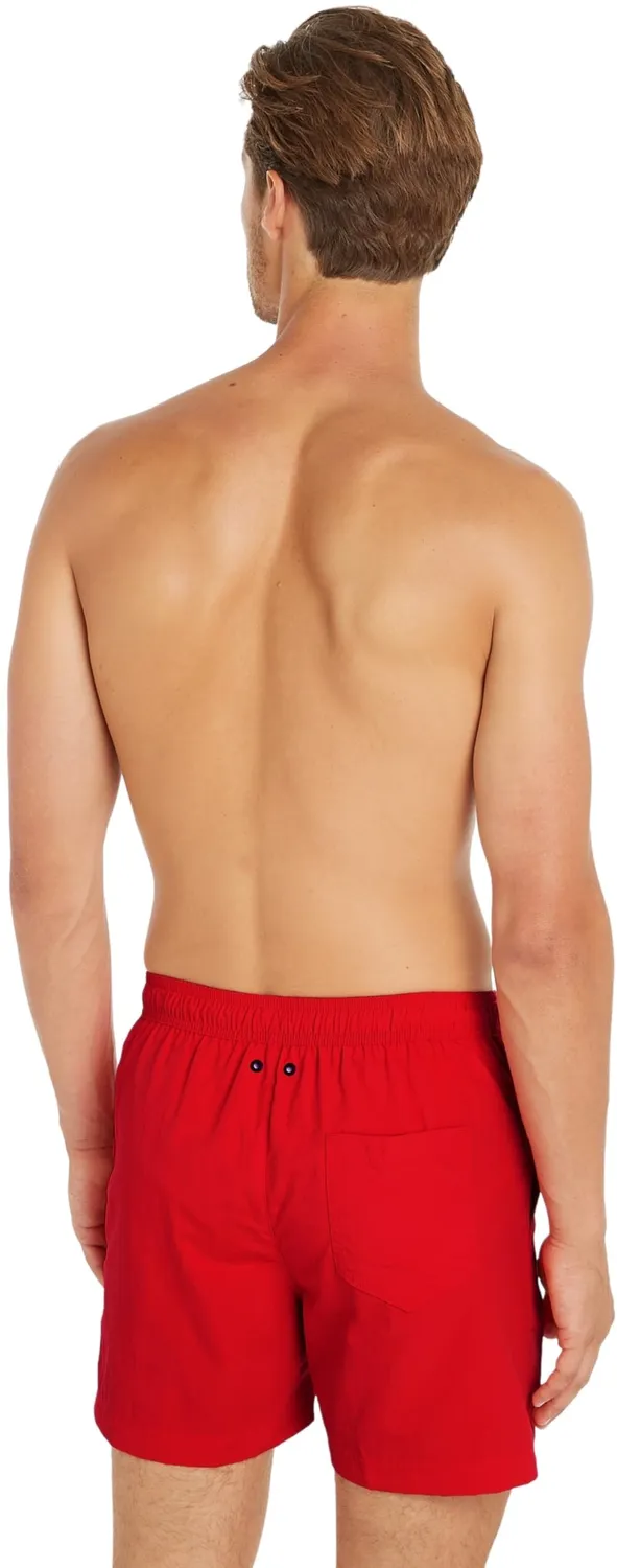 Tommy Jeans Drawstring Badehose Rot Polyester