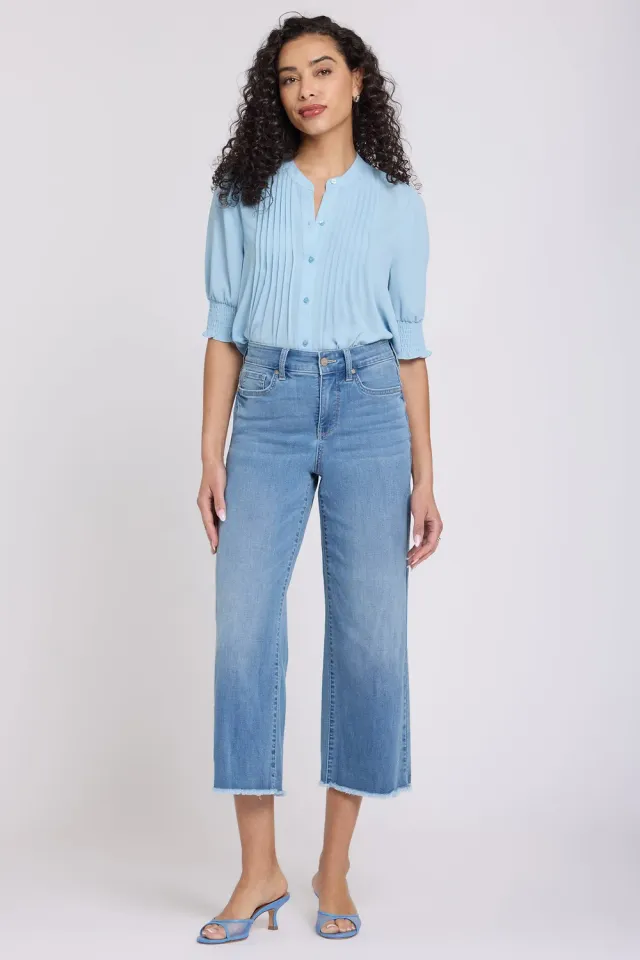 NYDJ Coco Wide Leg Crop Jeans Vista Lakes weit