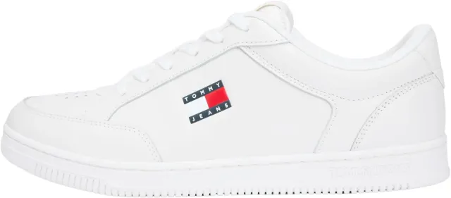 Tommy Jeans Cupsole Sneaker Leder White Ecru