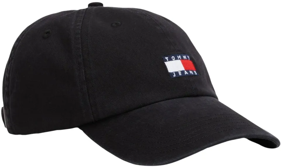 Tommy Jeans Heritage 6 Panel Cap Schwarz