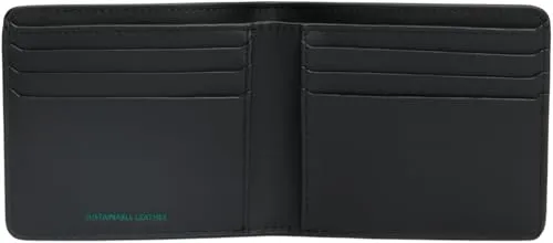 Tommy Jeans Heritage Leather Geldbeutel Schwarz Leder