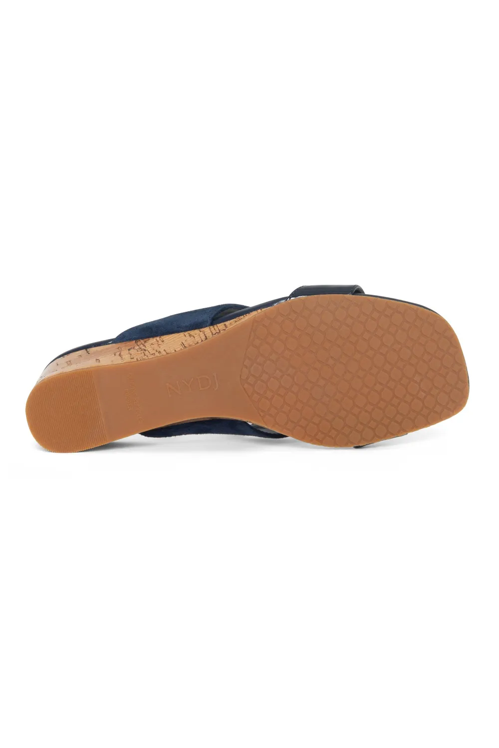 NYDJ Contessa Keilsandalen Navy Gr. 5-11 Absatz