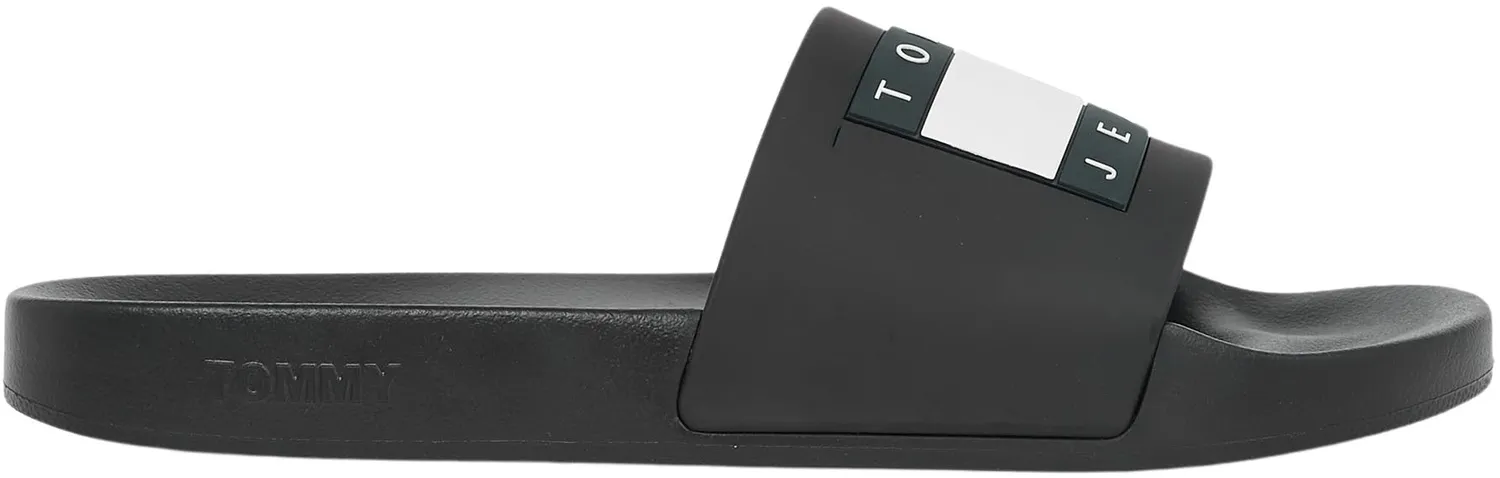 Tommy Jeans Pool Slide Essential Badelatschen 44 Schwarz