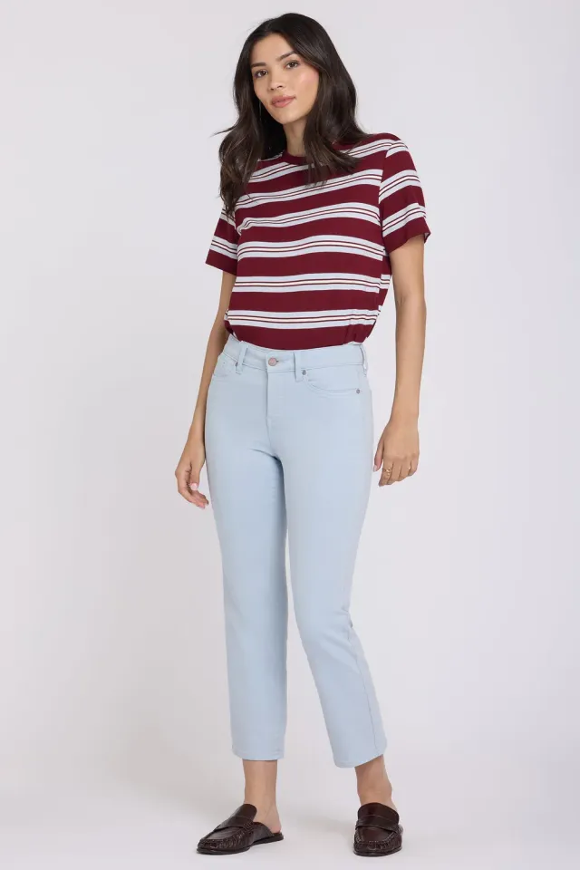 NYDJ Marilyn Straight Ankle Jeans Blue Clover Stretch
