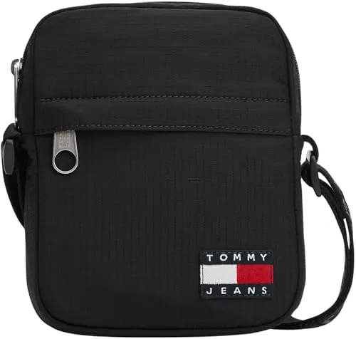Tommy Jeans Daily Ripstop Reporter Umhängetasche Schwarz