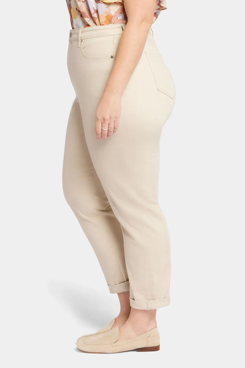 NYDJ Margot Girlfriend Jeans Plus Size Feather Stretch