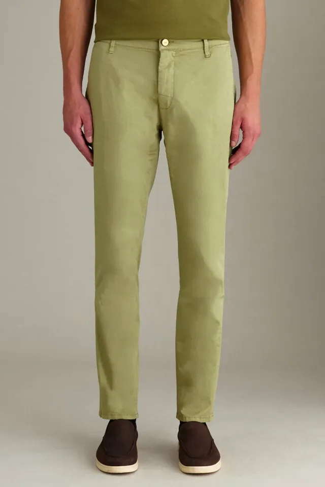 Jeckerson Jack Chino Herren Salbeigrün Slim Fit