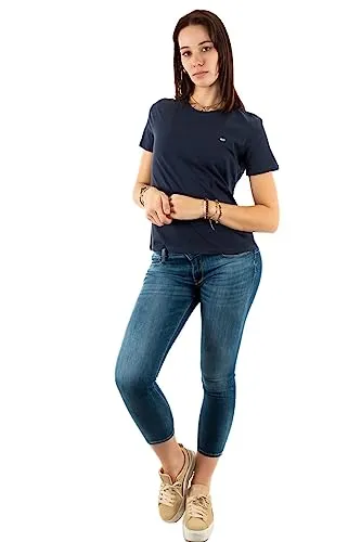 Tommy Jeans TJW Soft T-Shirt S Blau Rundhals Baumwolle