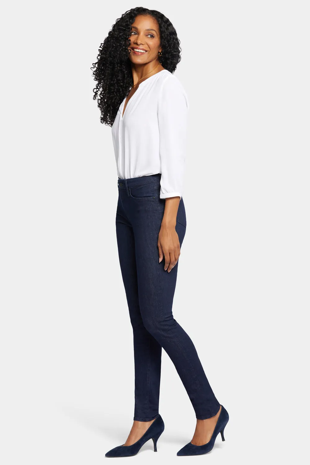 NYDJ Alina Skinny Jeans Rinse Dunkelblau