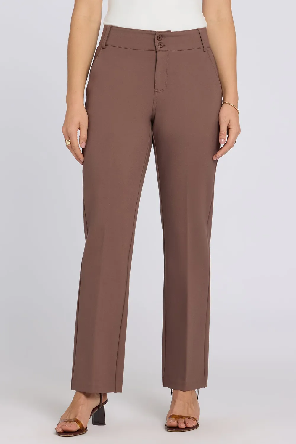 NYDJ Bella Trouser Hose Deep Taupe formend