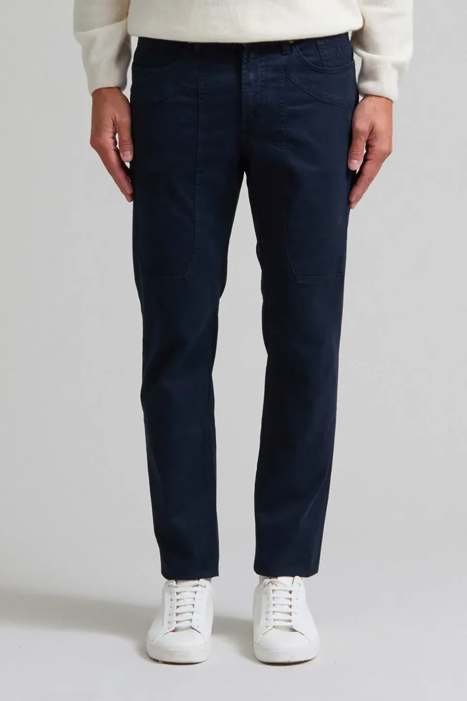 Jeckerson John Slim Fit Hose Herren blau Gabardine