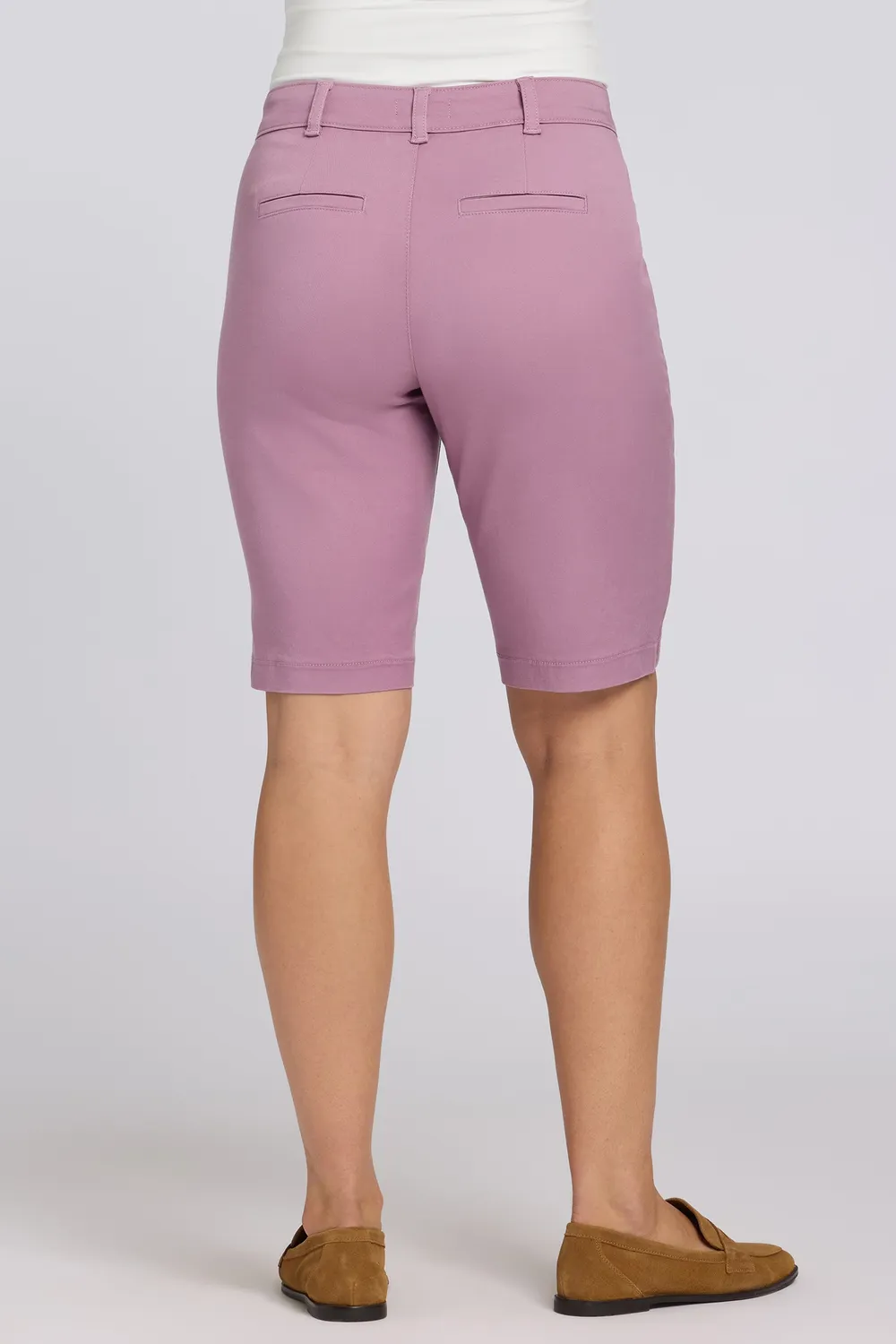 NYDJ Bermuda Shorts Dusky Daisy Stretch-Twill pink