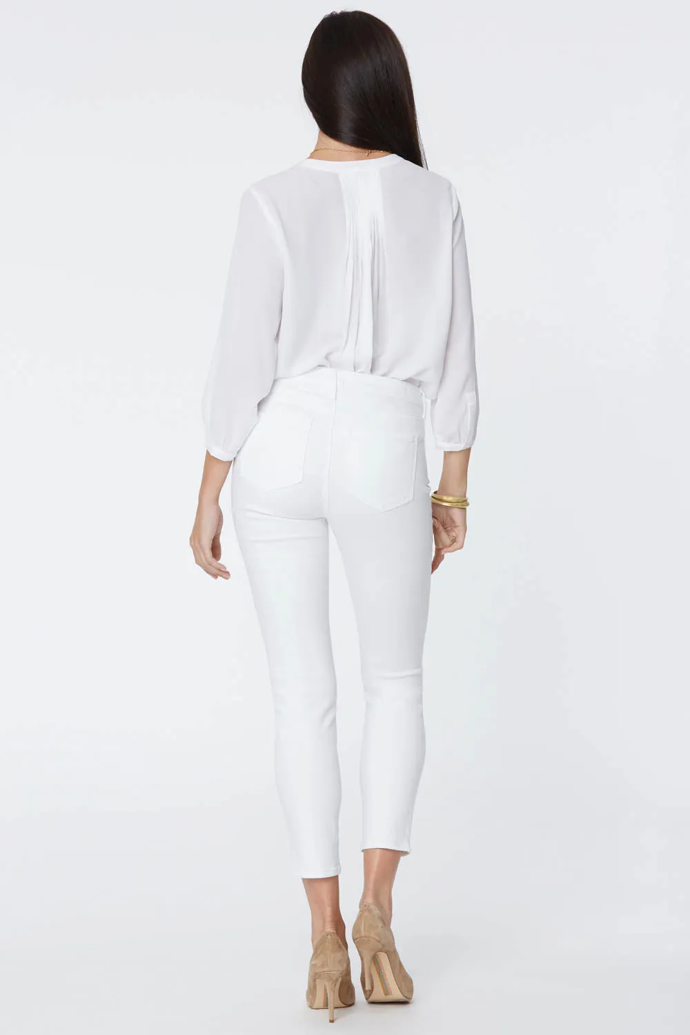 NYDJ Alina Skinny Ankle Jeans Optic White