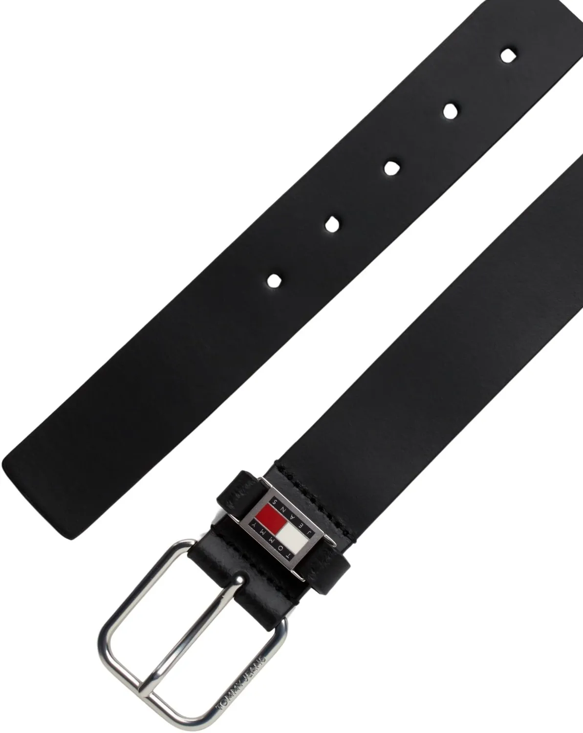Tommy Jeans Scanton 3,5 cm Herren Gürtel Leder Schwarz