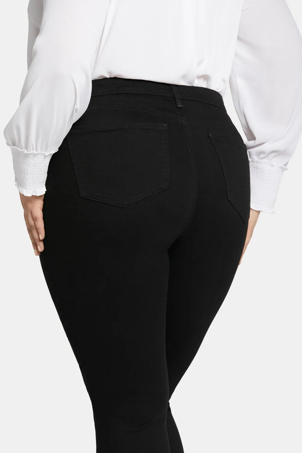 NYDJ Sheri Slim Jeans Plus Schwarz Figurformend