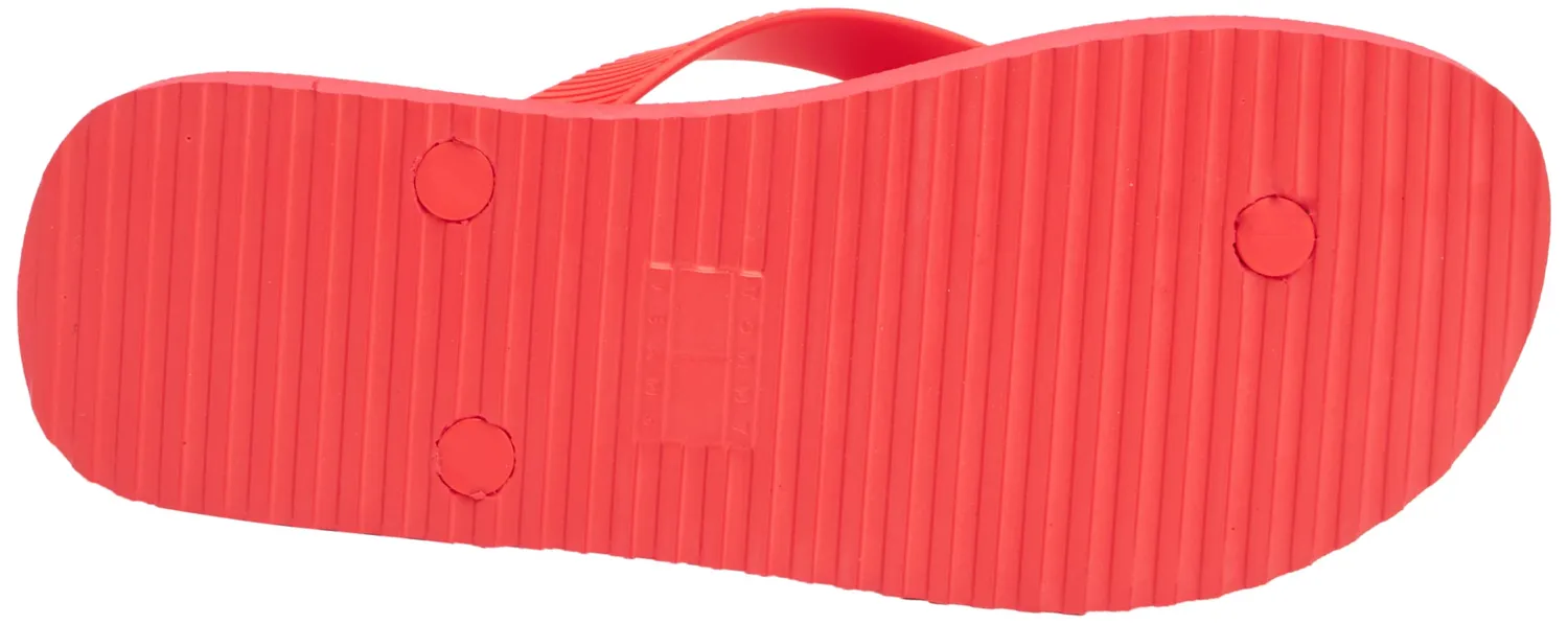 Tommy Jeans Herren Flip Flops Zehentrenner rot
