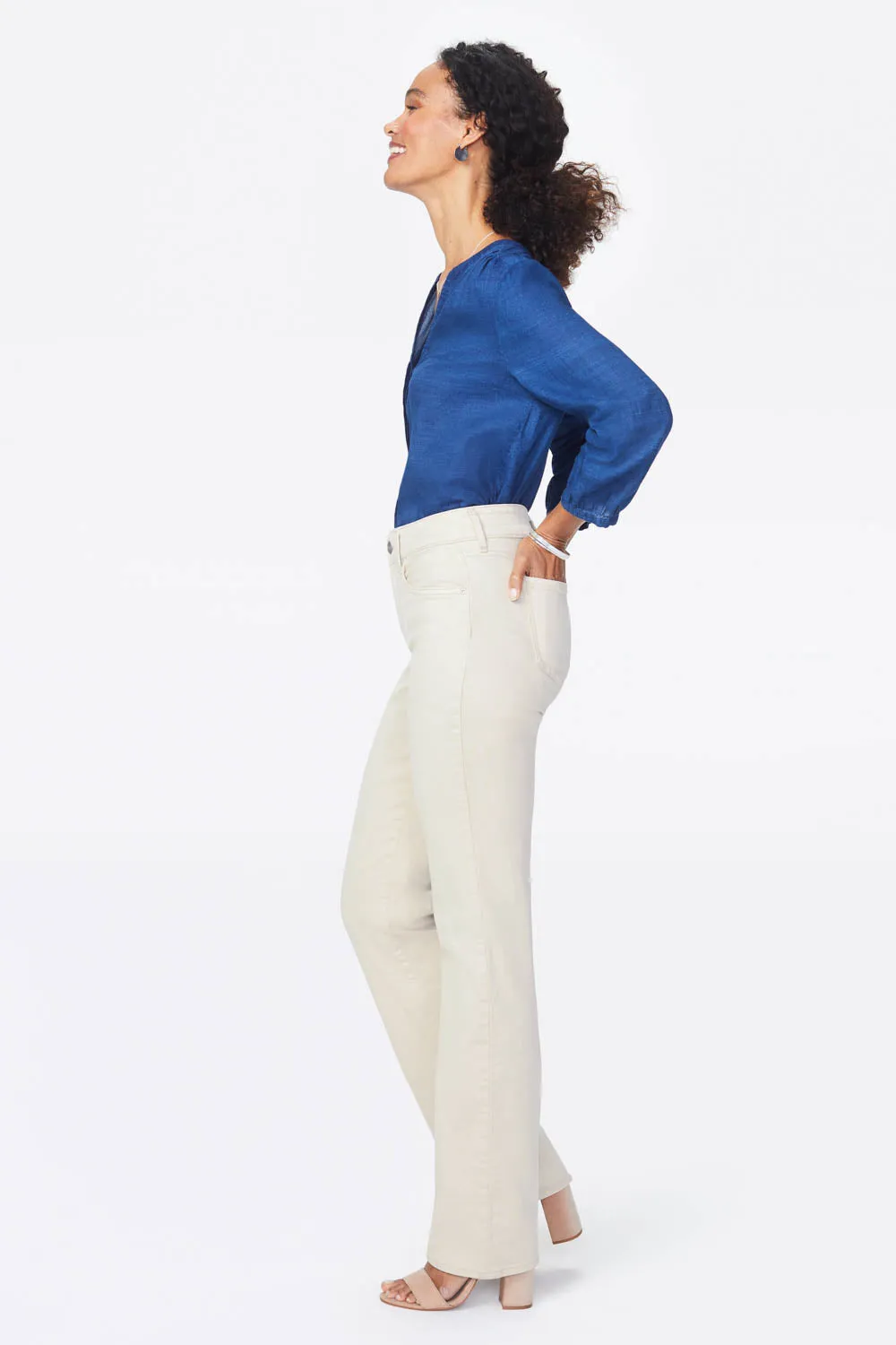 NYDJ Marilyn Straight Jeans Petite Feather formend